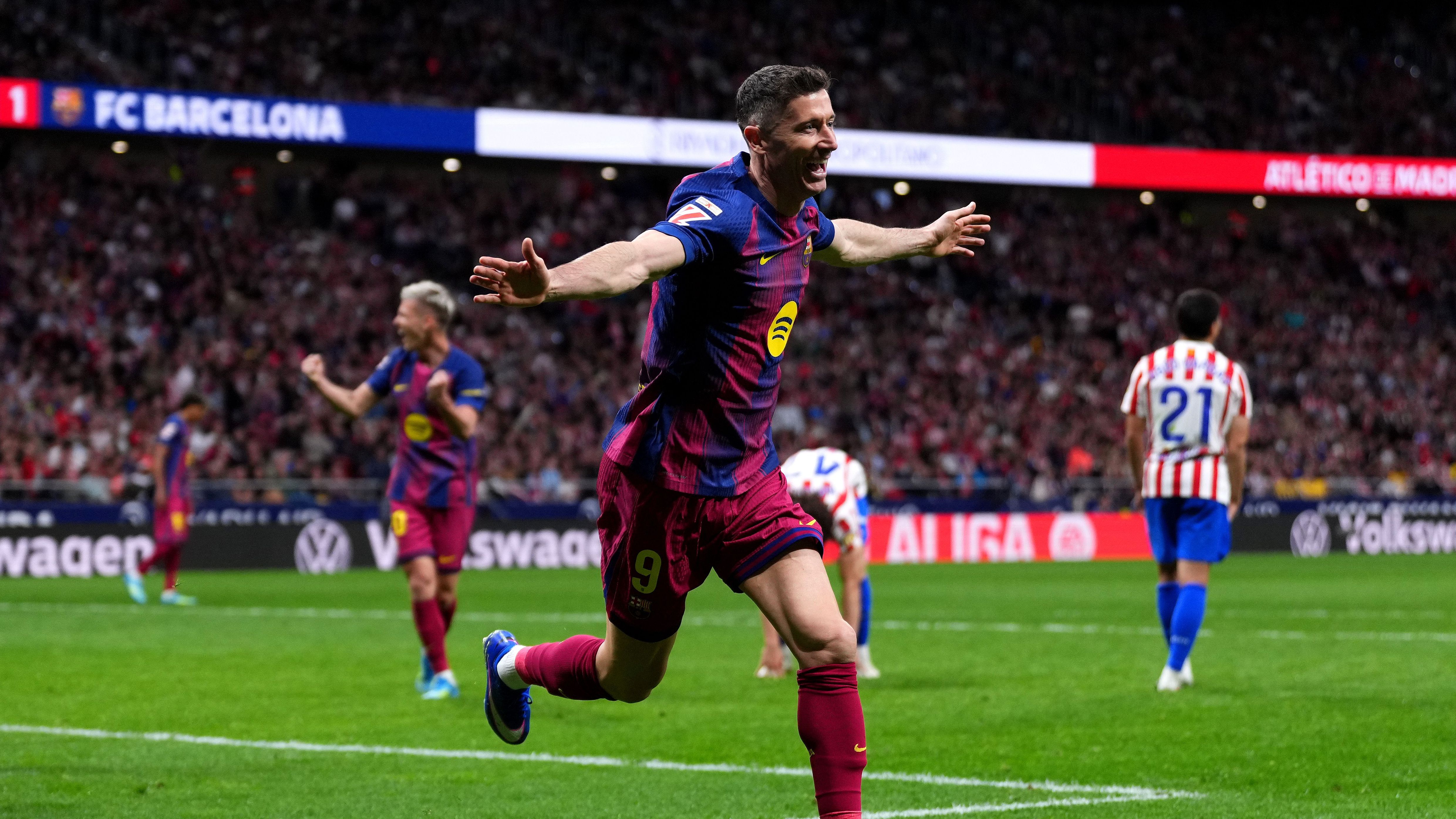 الليجا تشهد تألق موريكي وليفاندوفسكي في مواجهة ريال مدريد وأتلتيكو